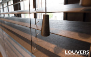 Horizontale jaloezieën houten lamellen Louvers